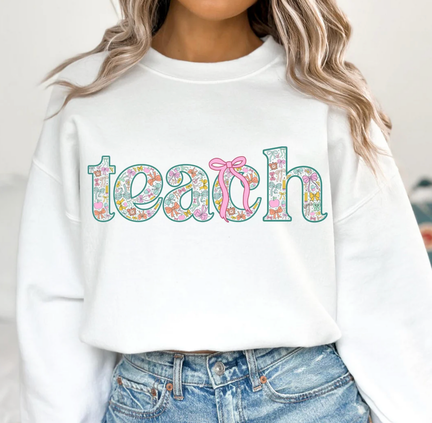Teach Bows Sweatshirt