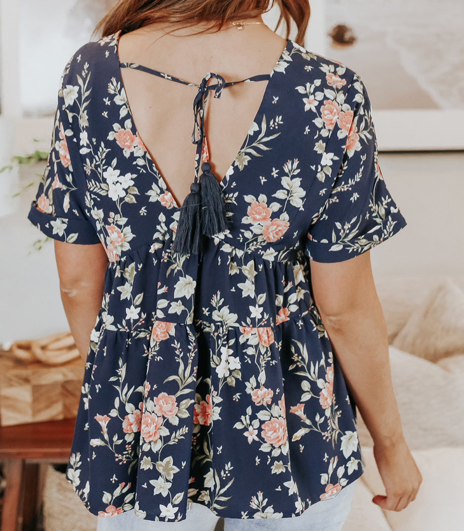 Hello Babydoll Floral Top