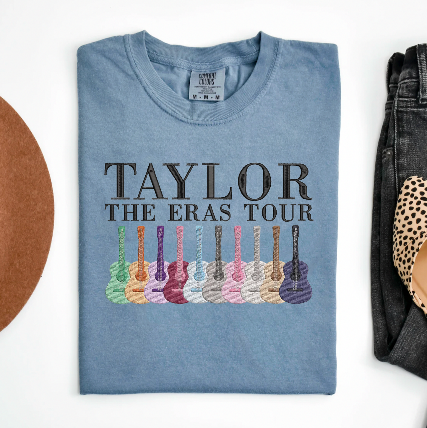 Eras Guitar Embroidered Tee