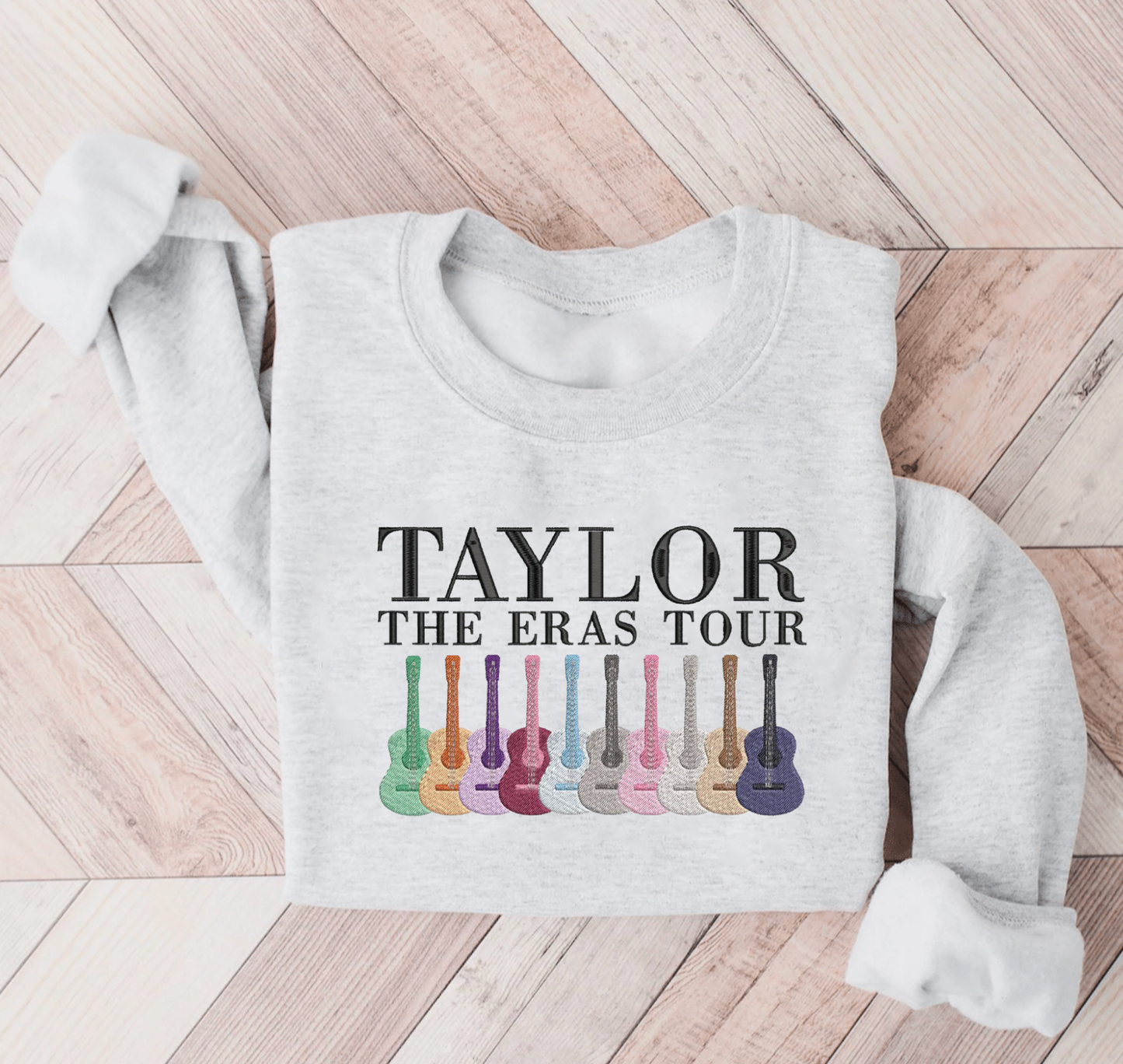 Eras Guitar Embroidered Sweatshirt
