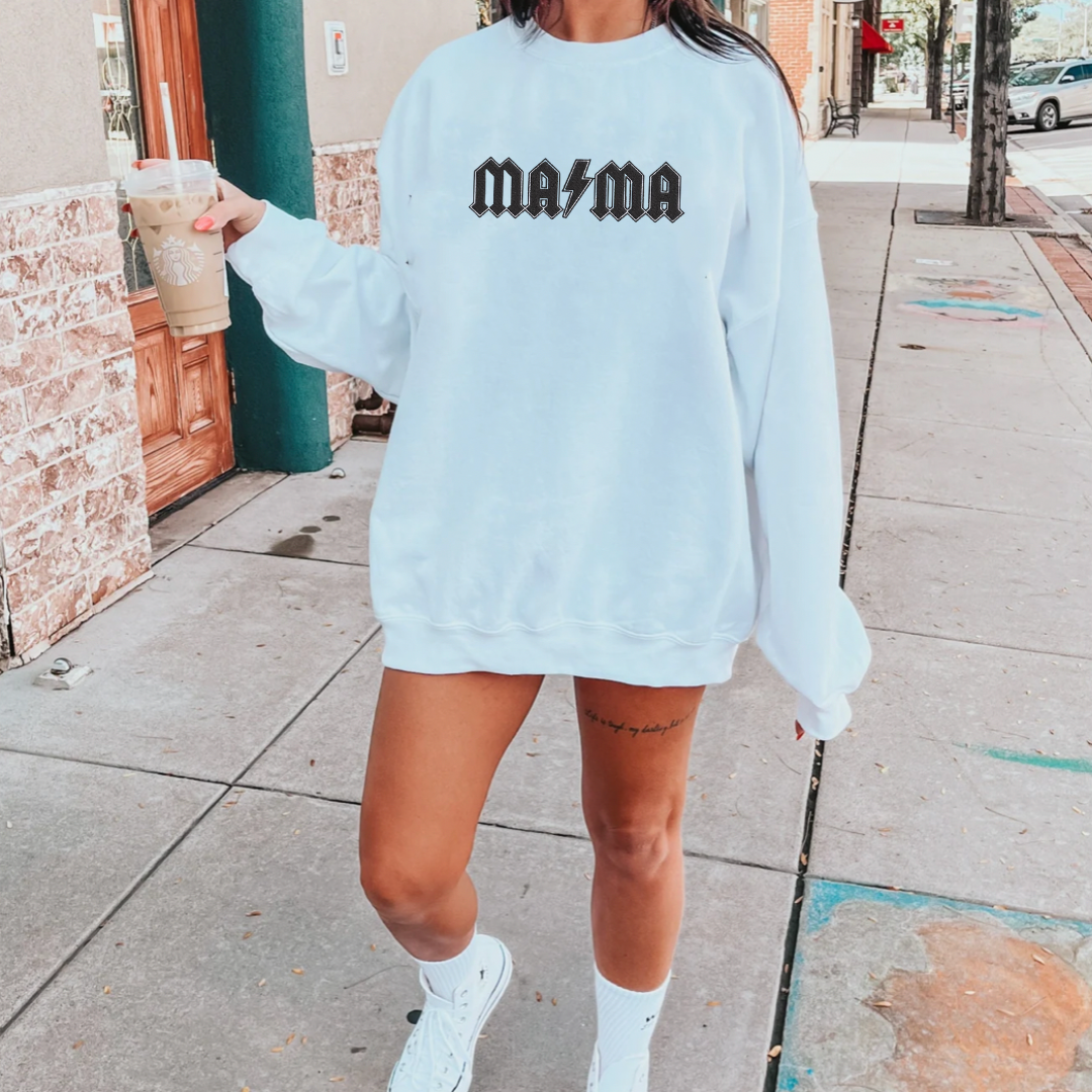 Rockin' Mama Embroidered Sweatshirt