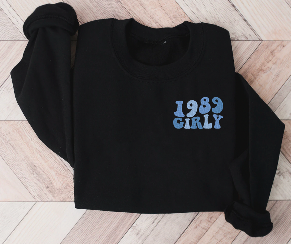 1989 Girly Embroidered Sweatshirt