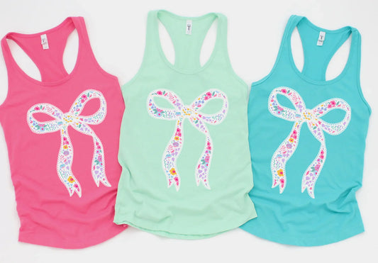 Floral Bow Tank