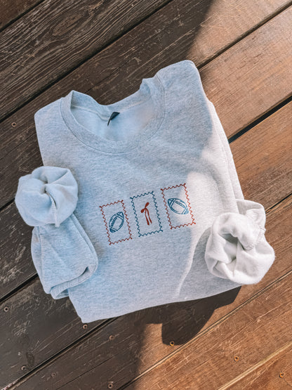 Buffalo Football Stamp Embroidered Sweatshirt