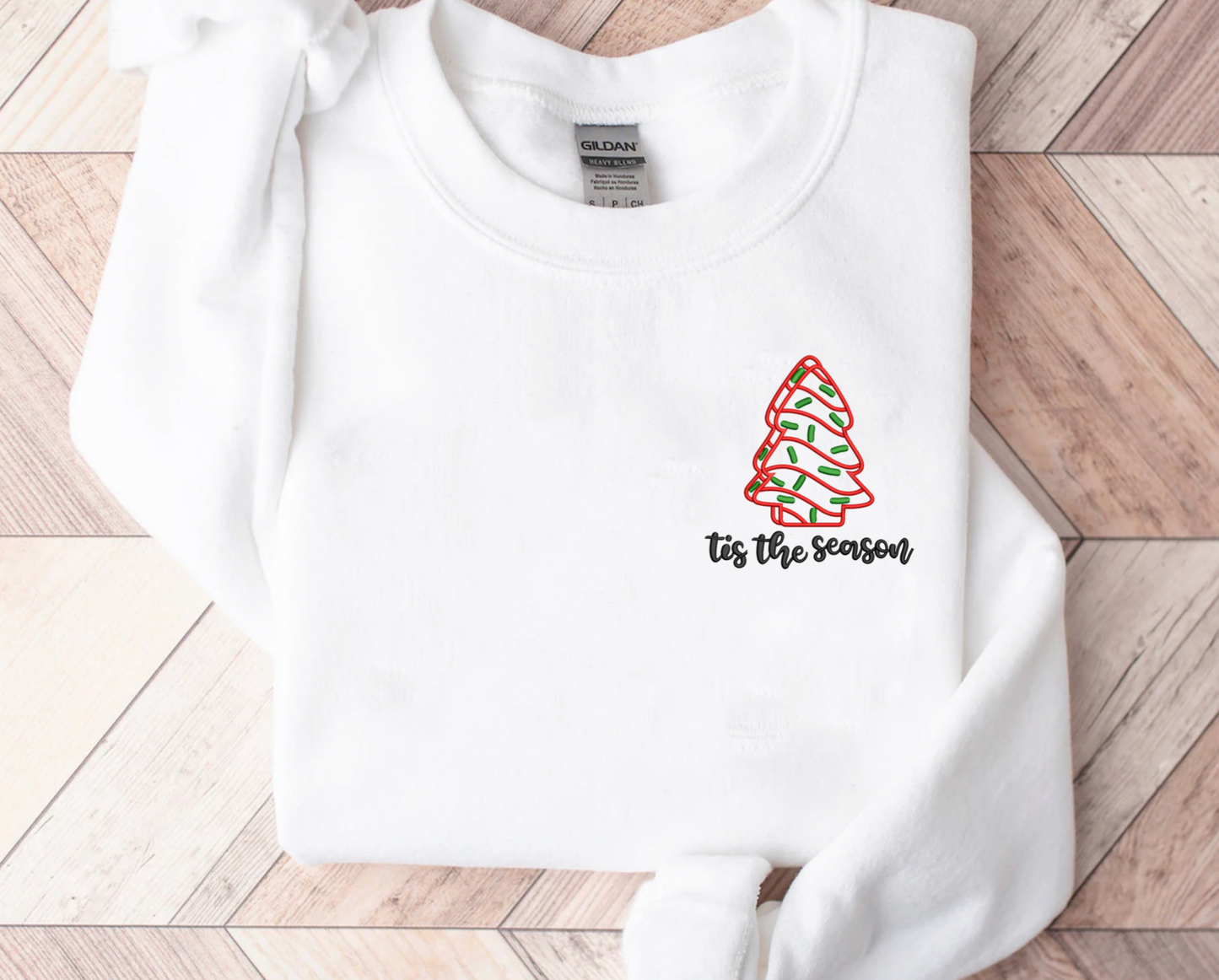 Tis The Season Embroidered Sweatshirt