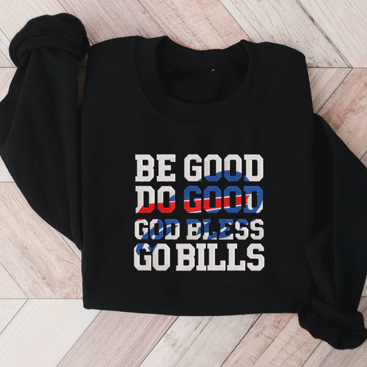 Be Good Do Good Embroidered Sweatshirt