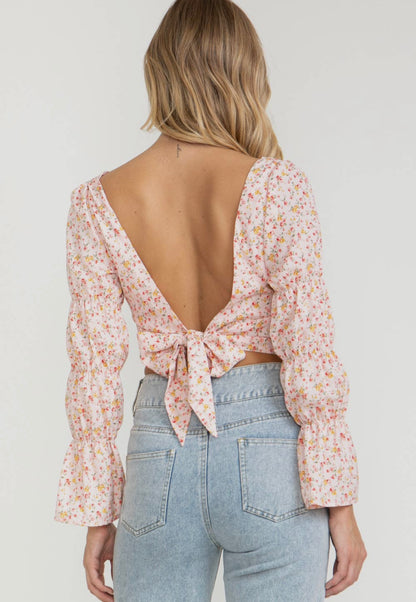 Bianca Floral Crop