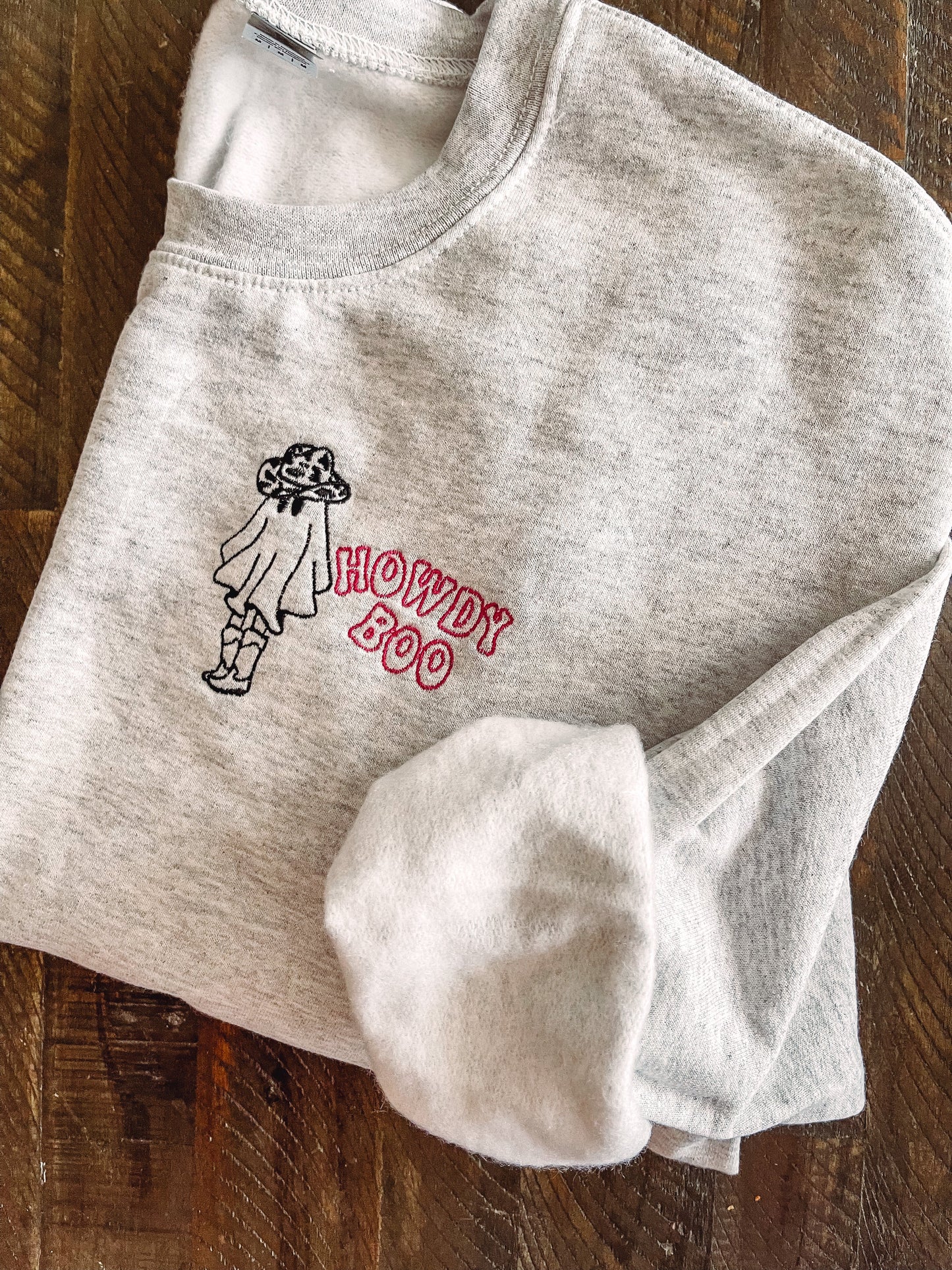 Howdy Boo Embroidered Tee + Sweatshirts