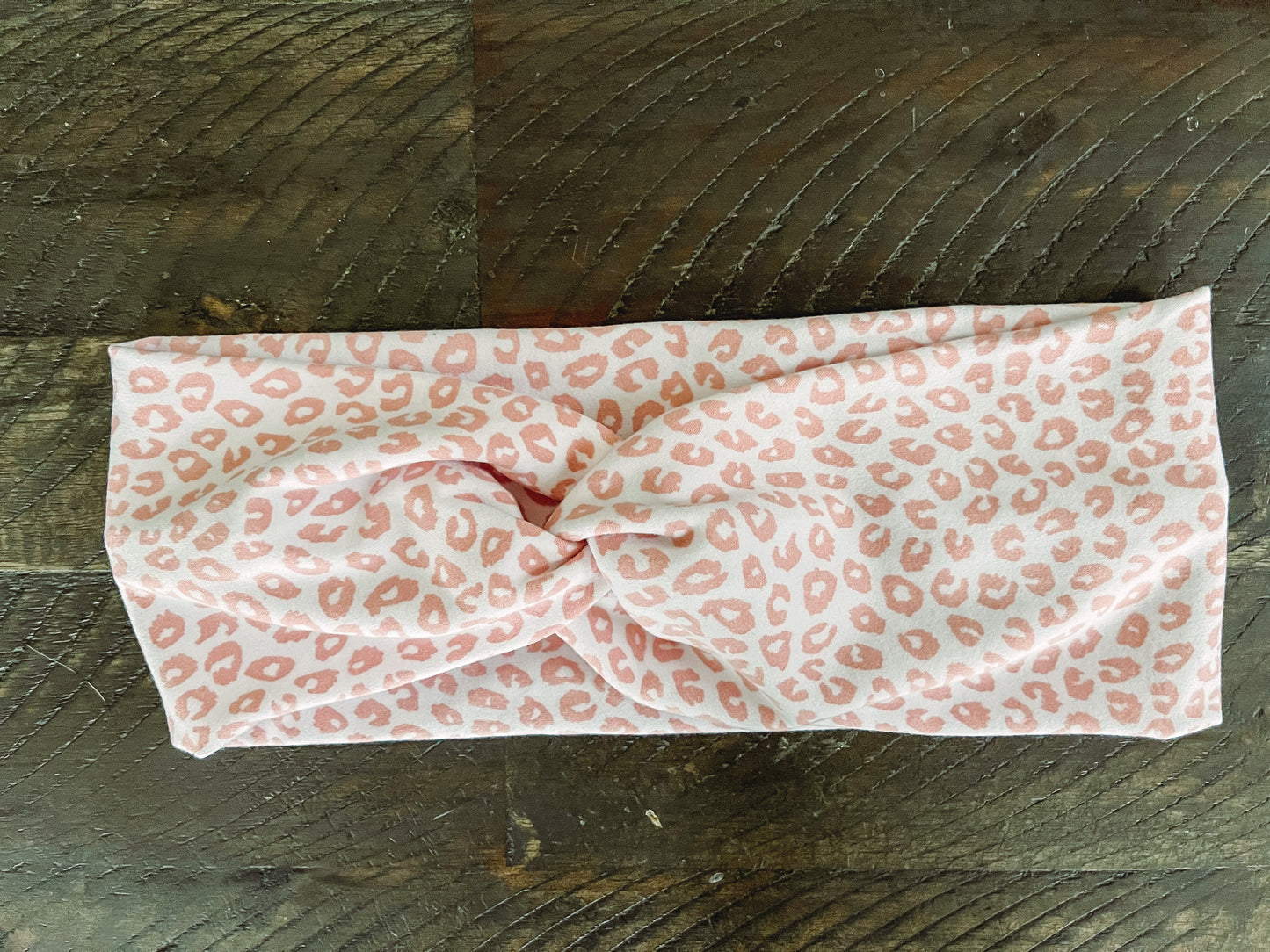 Pink Leopard Headband