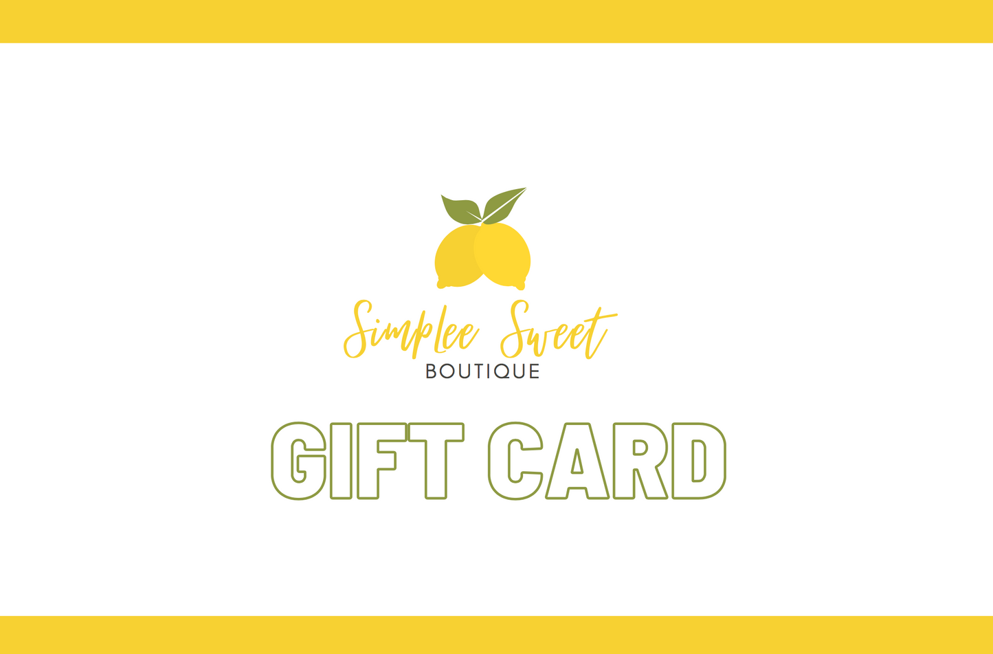 SimpLee Sweet Boutique Gift Card