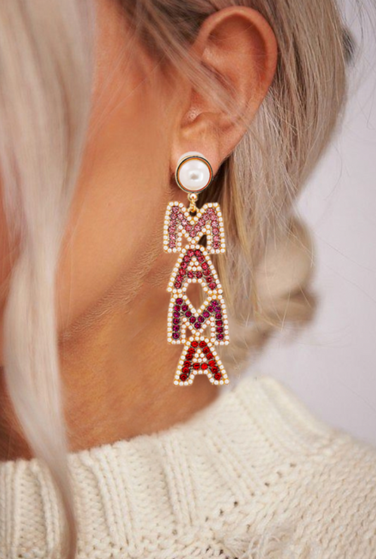 Mama Beaded Earrings