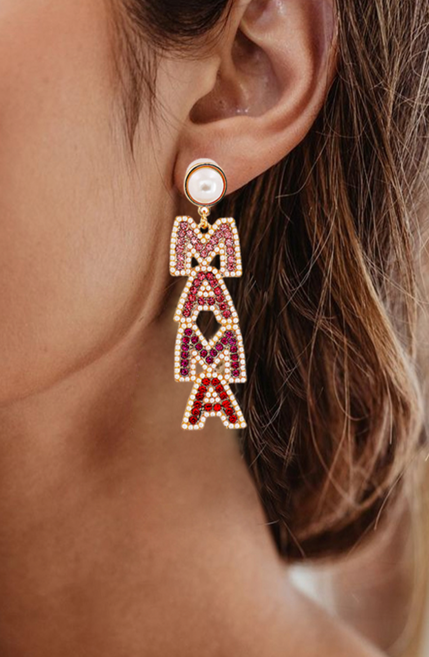 Mama Beaded Earrings