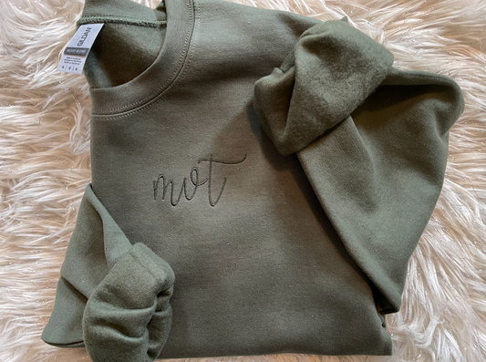 Mongrammed sweatshirt