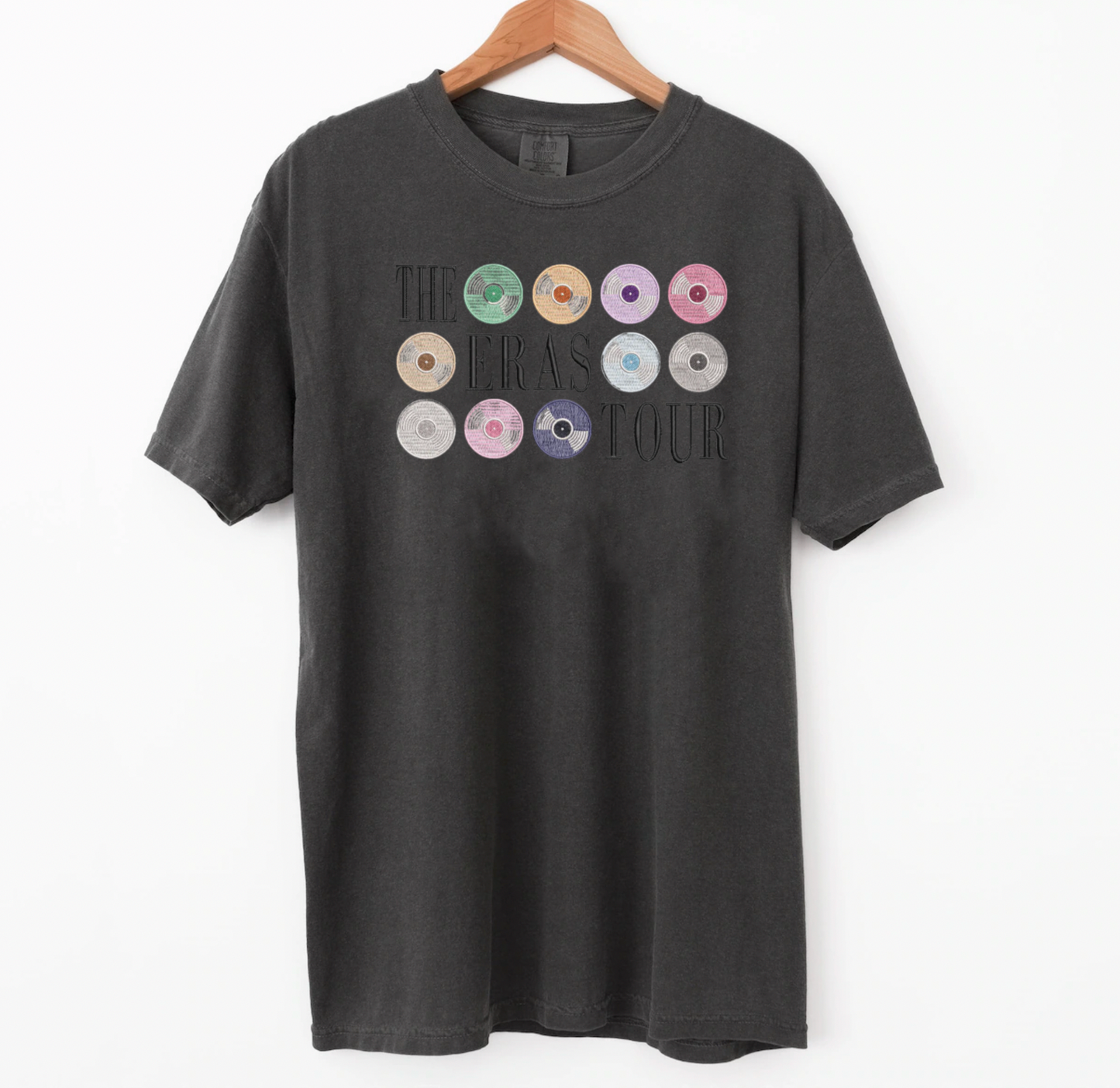 Eras Vinyl Embroidered Tee