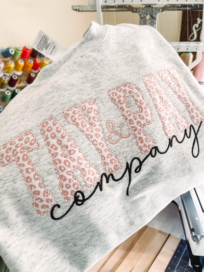 Custom Embroidered Business Name Sweatshirts + Tees